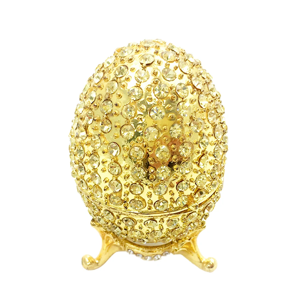 Elegant Painted Alloy Jewelry Box Shape Storage Container Small Trinket Case ganizer Holder Gift for Women Girls