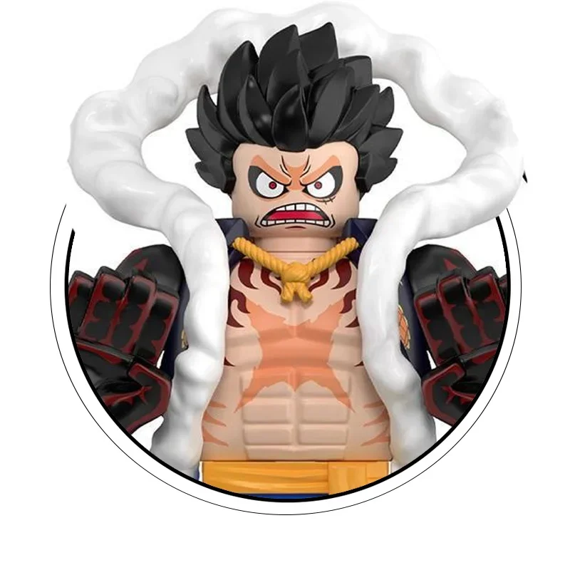 One Piece Bausteinset, Luffy Zorro Shan Zhi zusammengebaute Puppen, sammelbare Actionfiguren, Kinderspielzeug und Geschenke. – Detail 10