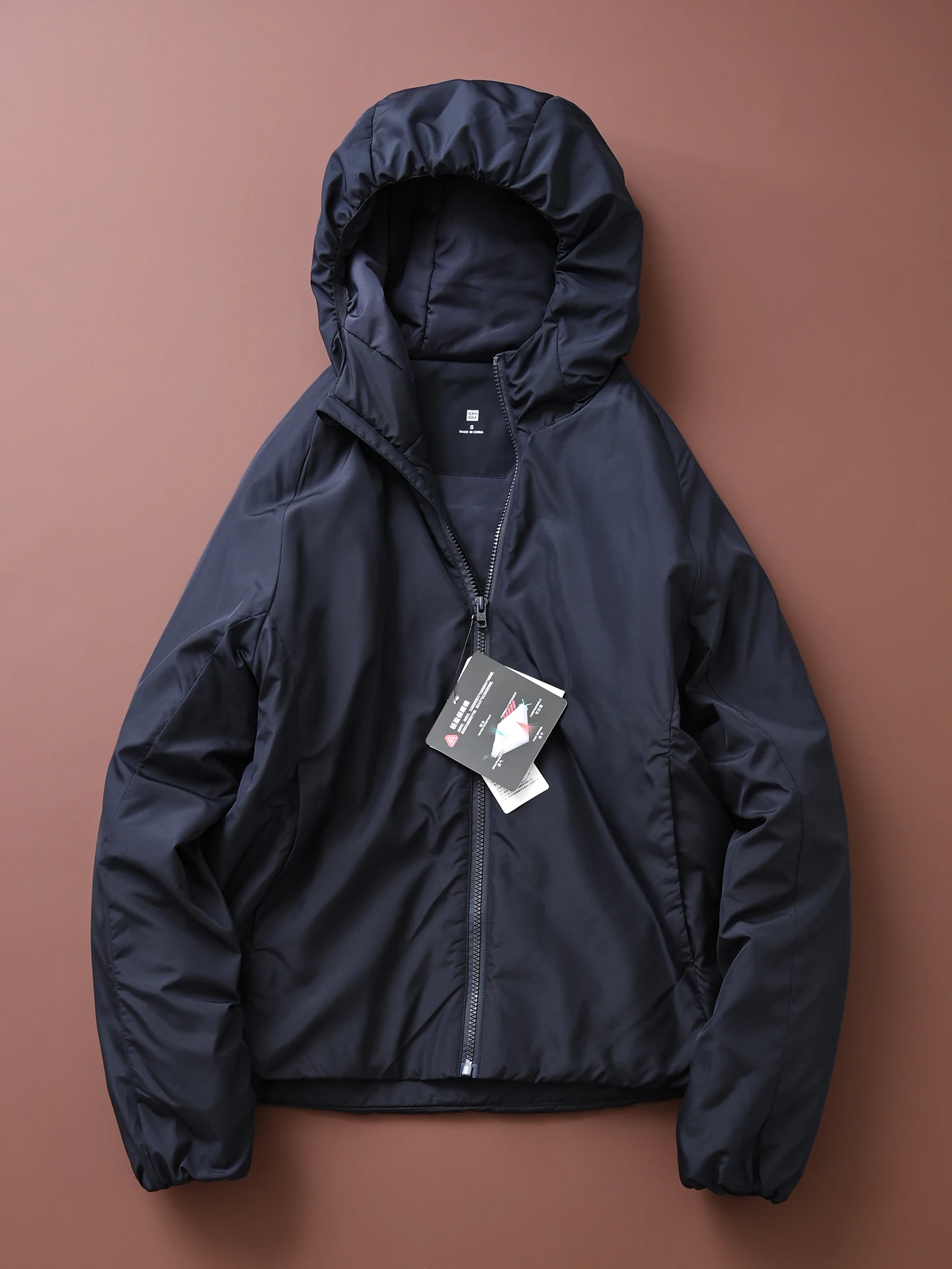 Lightweight Winter Outdoor Men's Anti-wind Cold-resistant Hooded Cotton Jacket Fashionable Urban Style Long Sleeve Casual Wear