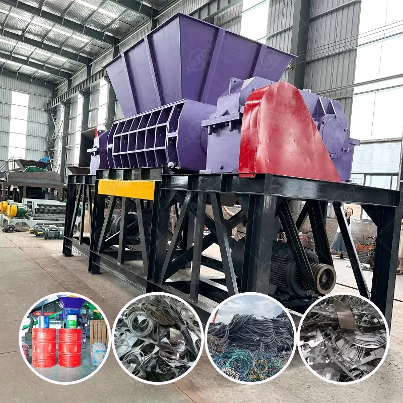 Customized Waste metal shredder Scrap Stainless Steel Aluminum Cans Copper Wire Shredder Heavy Duty Car Shell Shredder