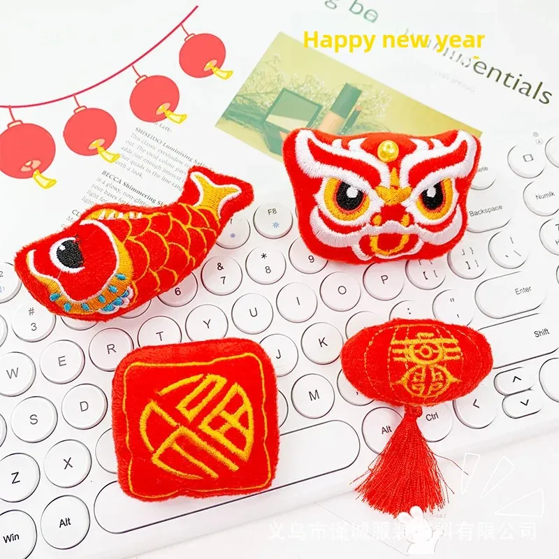 Traditional Chinese Culture Cartoonins New Year Awakening Lion Dragon Costume Accessories Children's Socks DIY Accessories Hangi