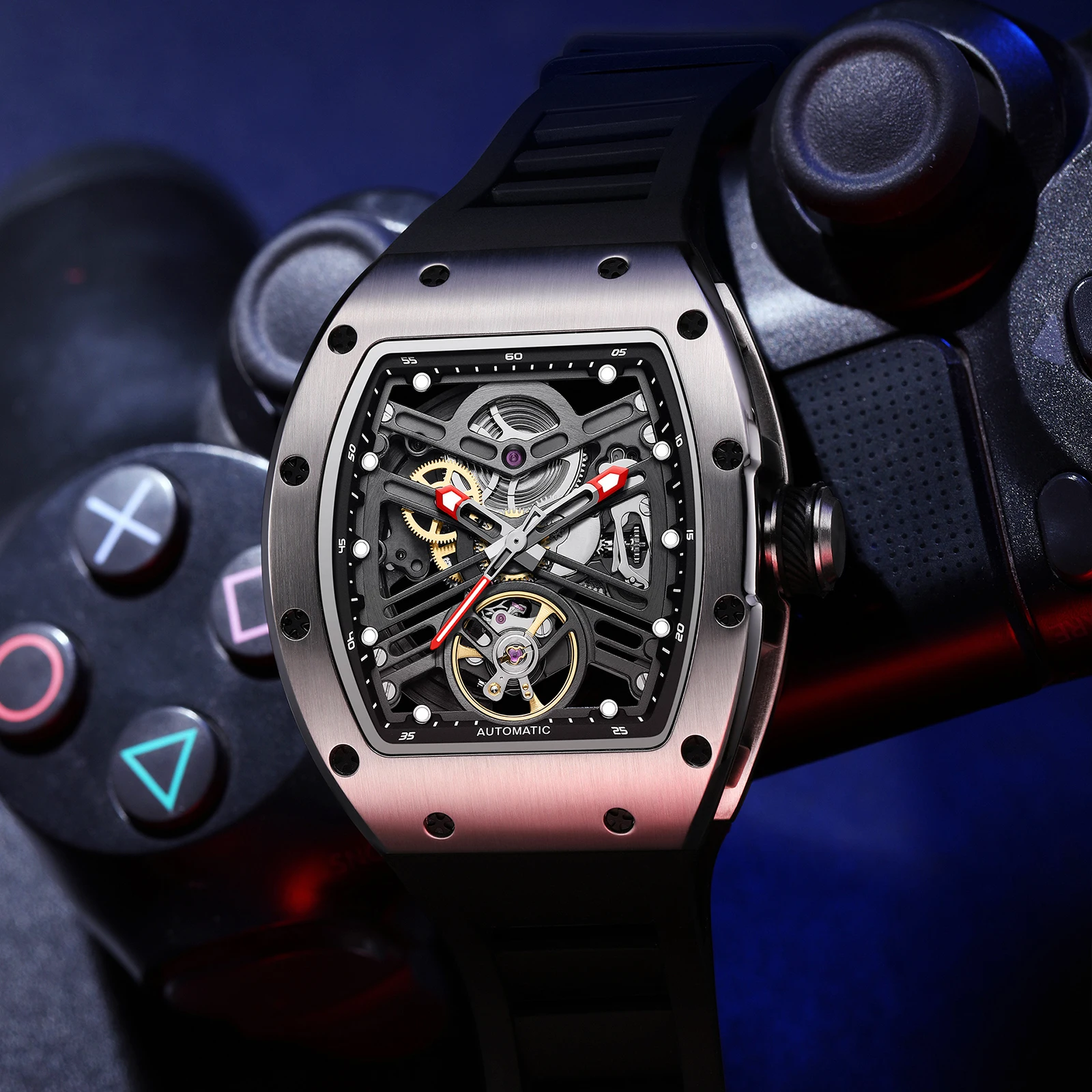 PAGANI New Men's Watch Luxury Sapphire Crystal Stainless Steel Automatic Mechanical Watch Business Casual Skeleton Dial