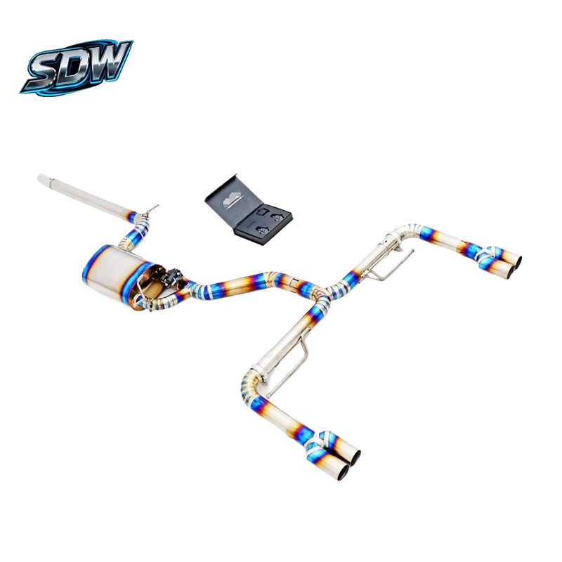 Titanium Catback Exhaust System for  A3 A4 A5 A6 A7 S4 S5 S6 RS4 RS5 Performance Sport Car Upgrade
