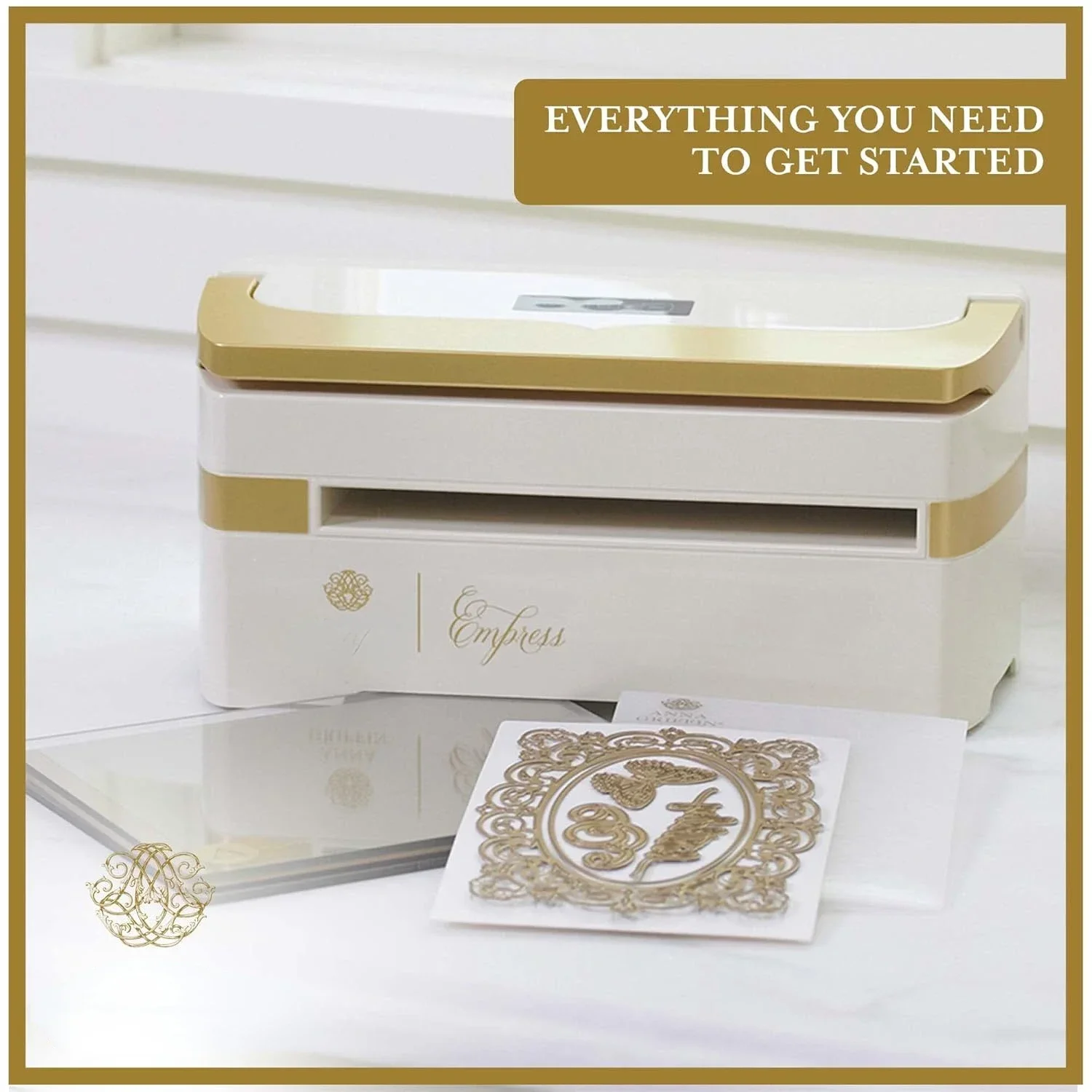 Empress Machine - Electronic Embossing and Die Cutting Machines for Crafting, Scrapbooking & Card Making - Full Starter Kit