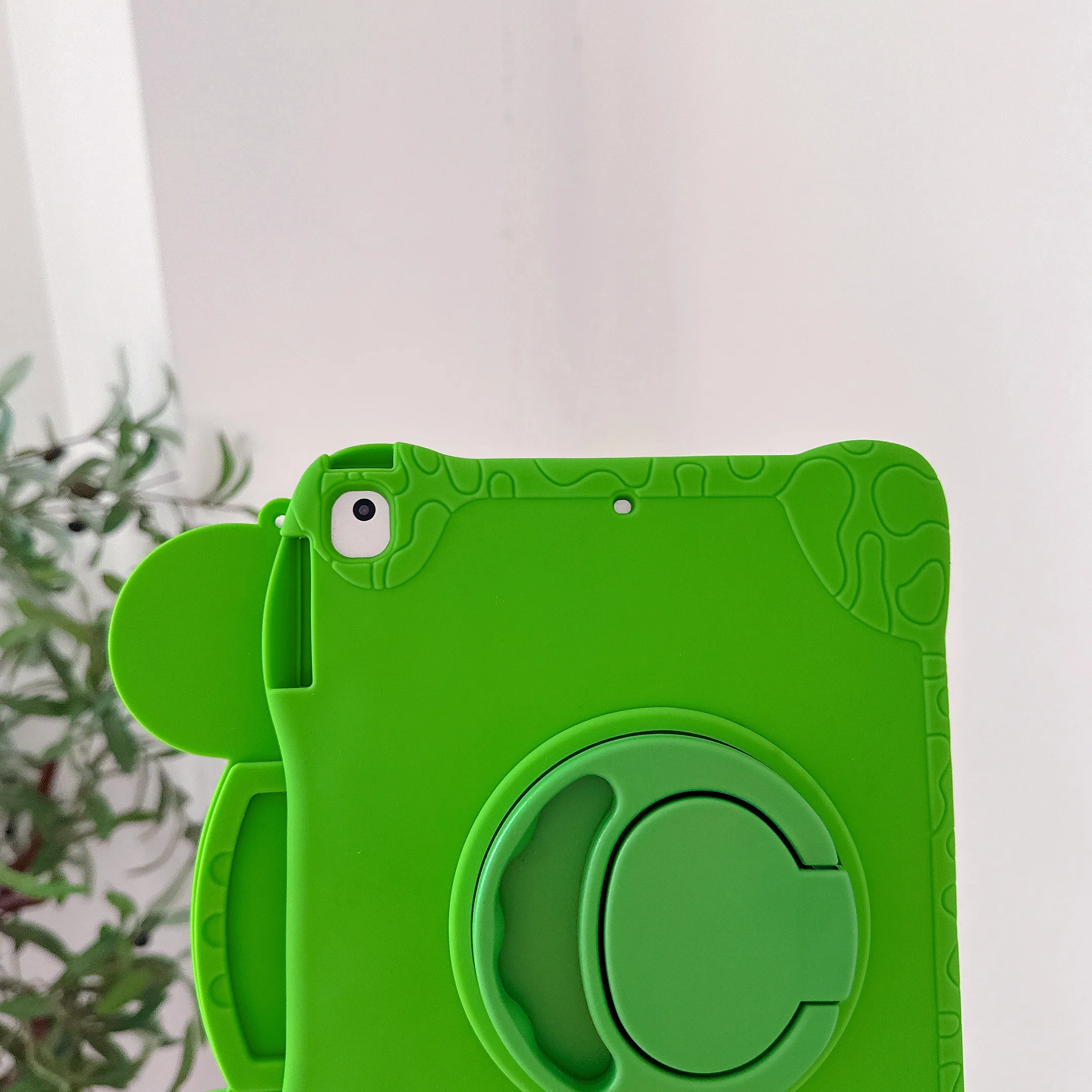 3D Niedliche Cartoon-Frosch Kinder Silikon-Tablet-Hülle mit Schultergurt für iPad 7/8/9. Generation Air1/2/3 Pro 9,7/10,2/10,5/11 Zoll Cover – Detail 10