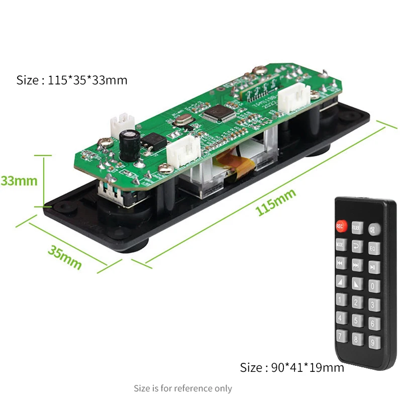 UNISIAN Digital Audio Player  Bluetooth MP3 Player Decoder Board 128*64 DOTS LCD USB SD BT FM Music Player Module TPM119B