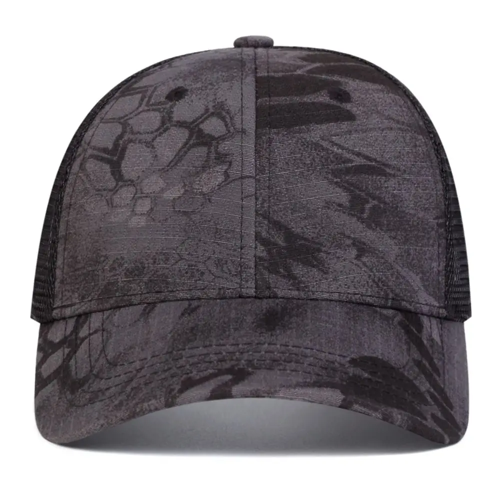 Fashion Baseball Net Caps Adjustable Mesh Peaked Cap Simple Visor Sunscreen Hats Spring Summer