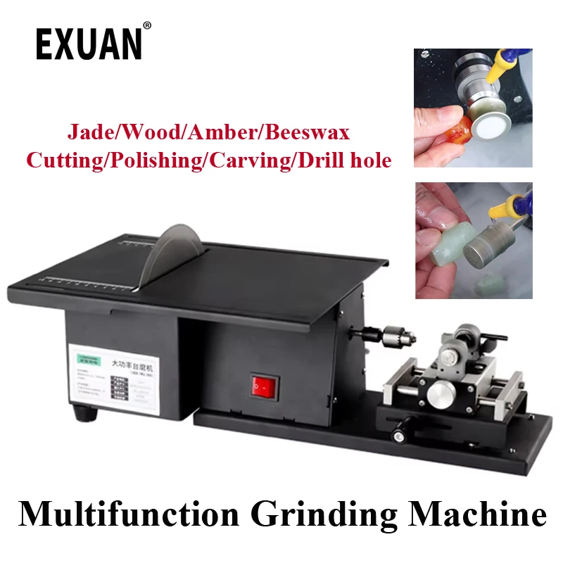 1850W Mini Table Saw Multifunction Jade Grinding And Cutting All -in -one Machine Table Grinding Carved Polishing Jadeite Tools