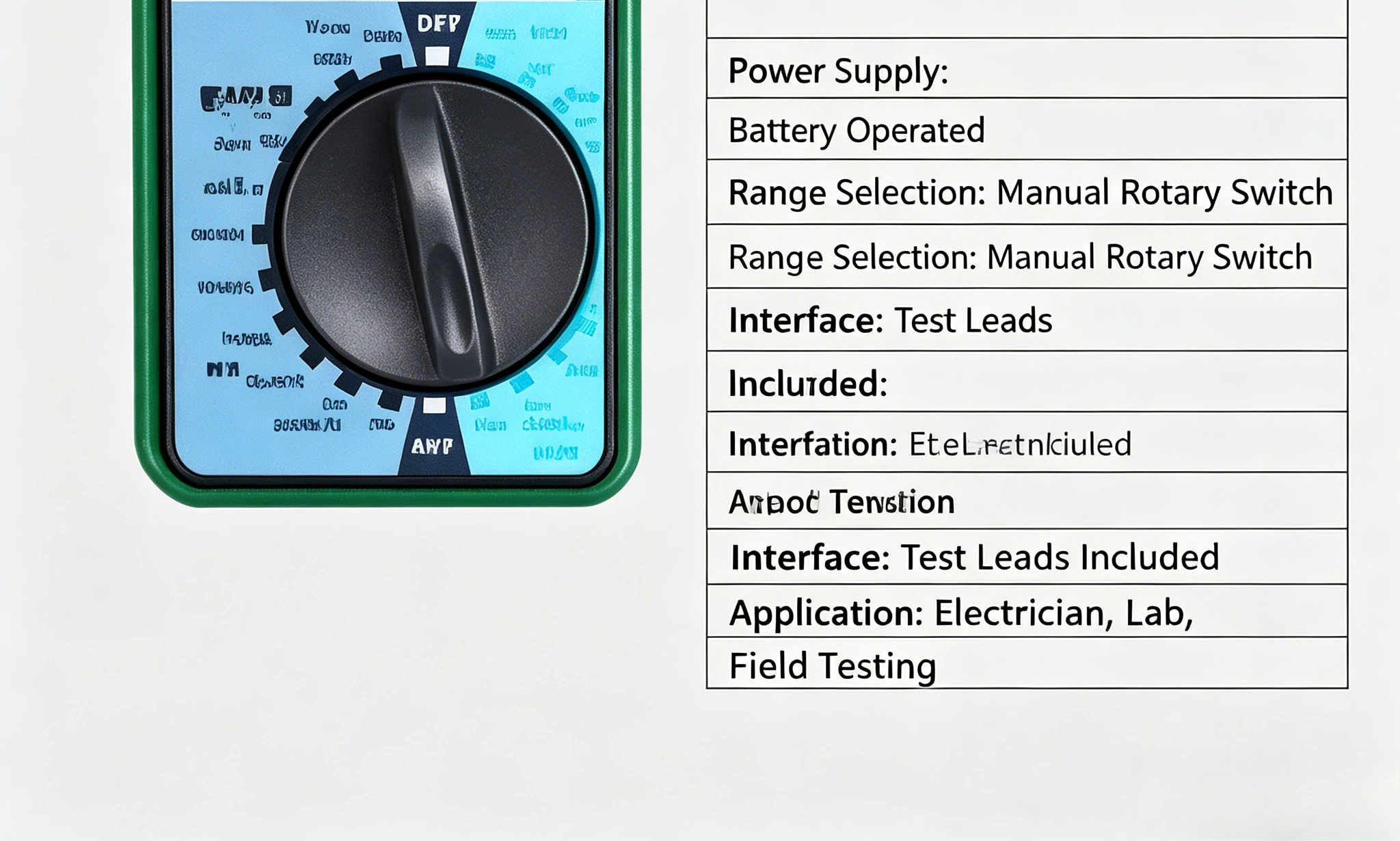 DY294 Multifunctional Digital Transistor Tester Semiconductor Analyzer Measure Diode Triode FET AC DC Voltage Capacitance