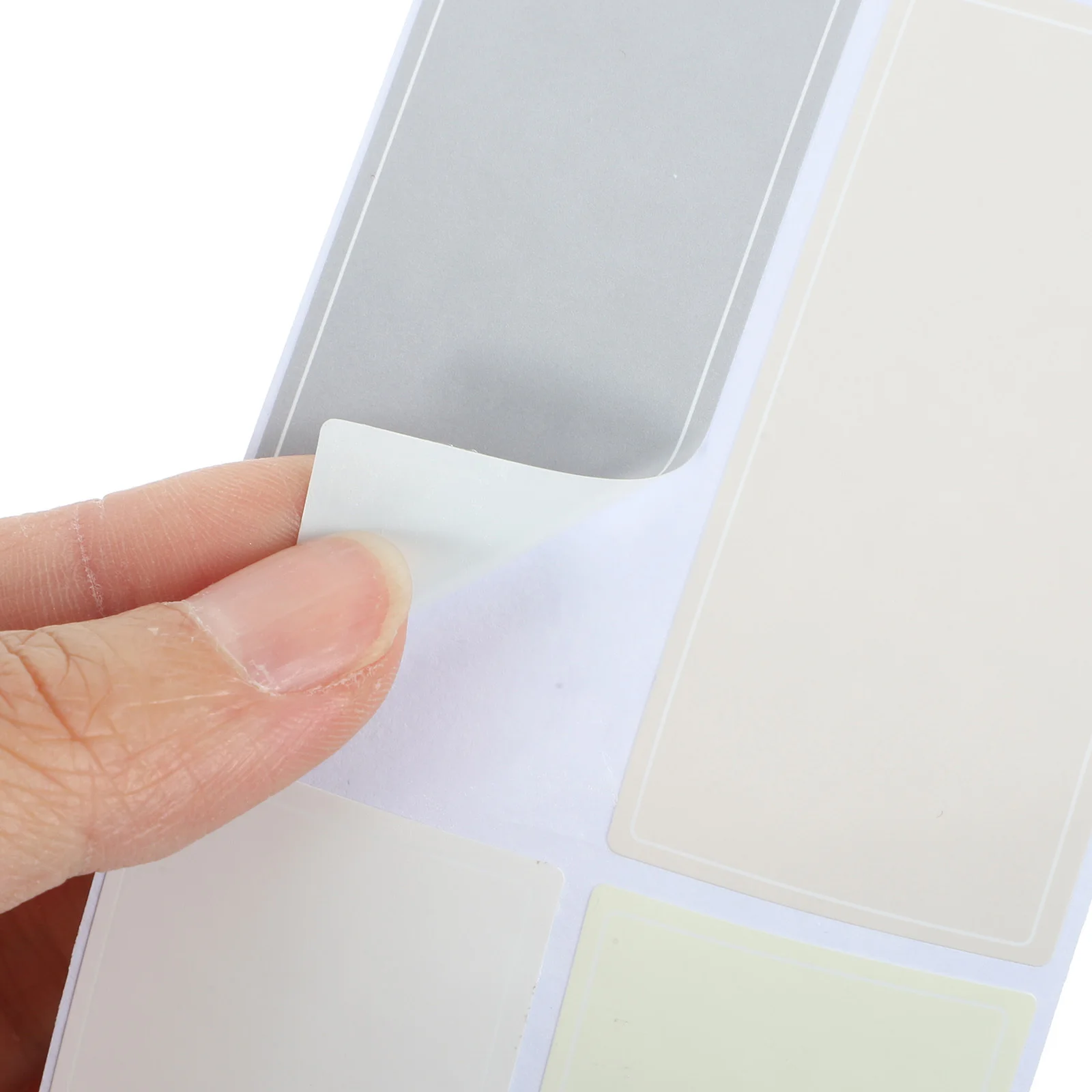 

120Pcs Colorful Adhesive Label Stickers Thick Material Name Tags for Home School Classification Colored Labels