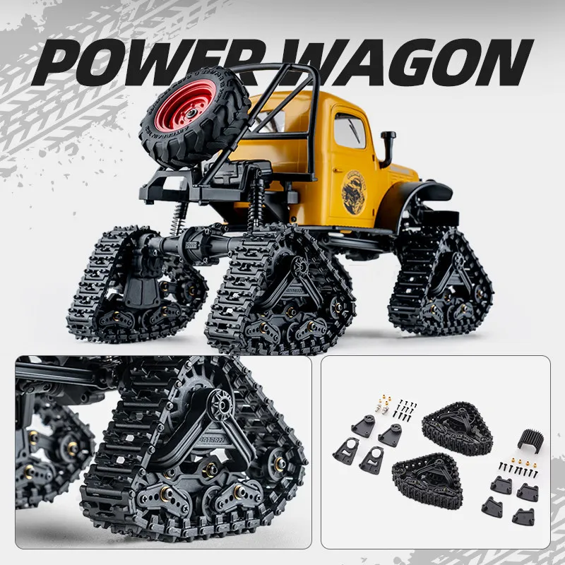 FMS BATRAZZI 4Pcs Track Wheel KIT For FCX24 FCX18 RC Crawler Chassis Upgrade Replacement Parts，Compact And Easy To Install.