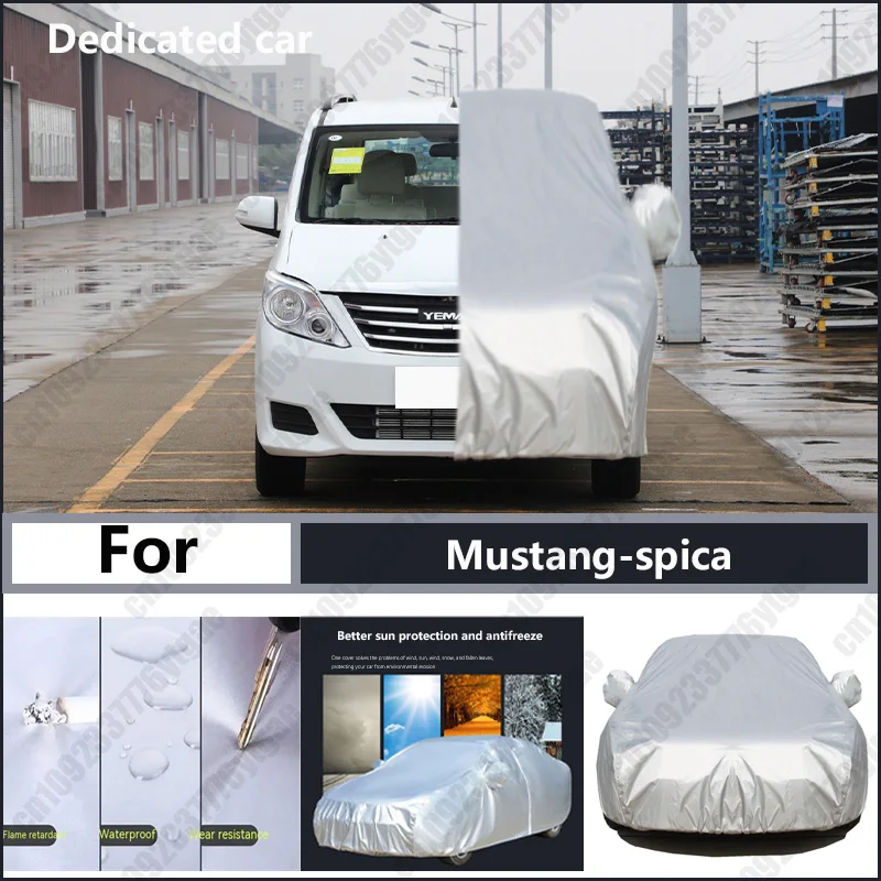 

For Mustang-spica Oxford cloth car cover for sun protection, rain resistance, and all season special car dust cover