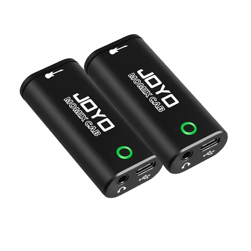 2 uds JOYO MOMIX CAB tarjeta de sonido USB de bolsillo portátil grabación y transmisión en vivo Mini mezclador de Audio piezas de guitarra Plug And Play