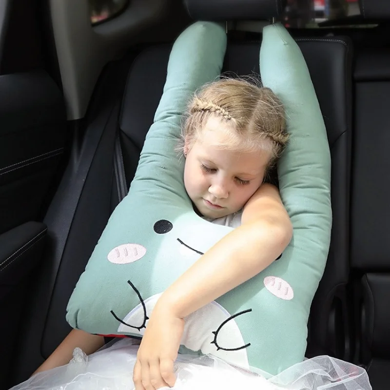 

Adjustable car adult headrest, creative seatbelt side support for children's travel sleepUNeck Pillow