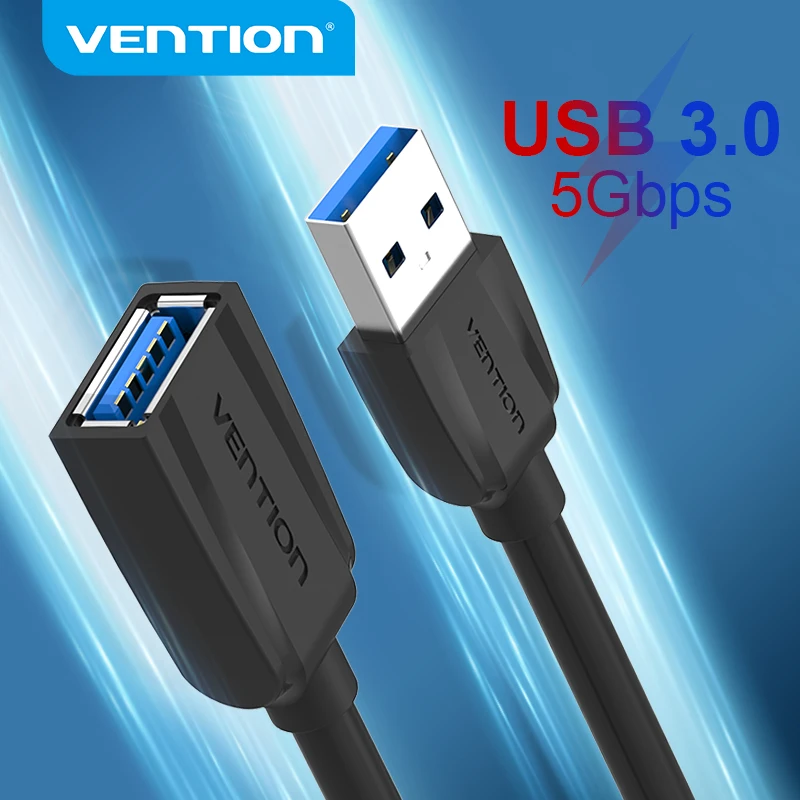 Vention USB Cable USB 3.0 Extension Cable Male to Female 3.0 2.0 USB Extender Cable for PS4 Xbox Smart TV PC USB Extension Cable