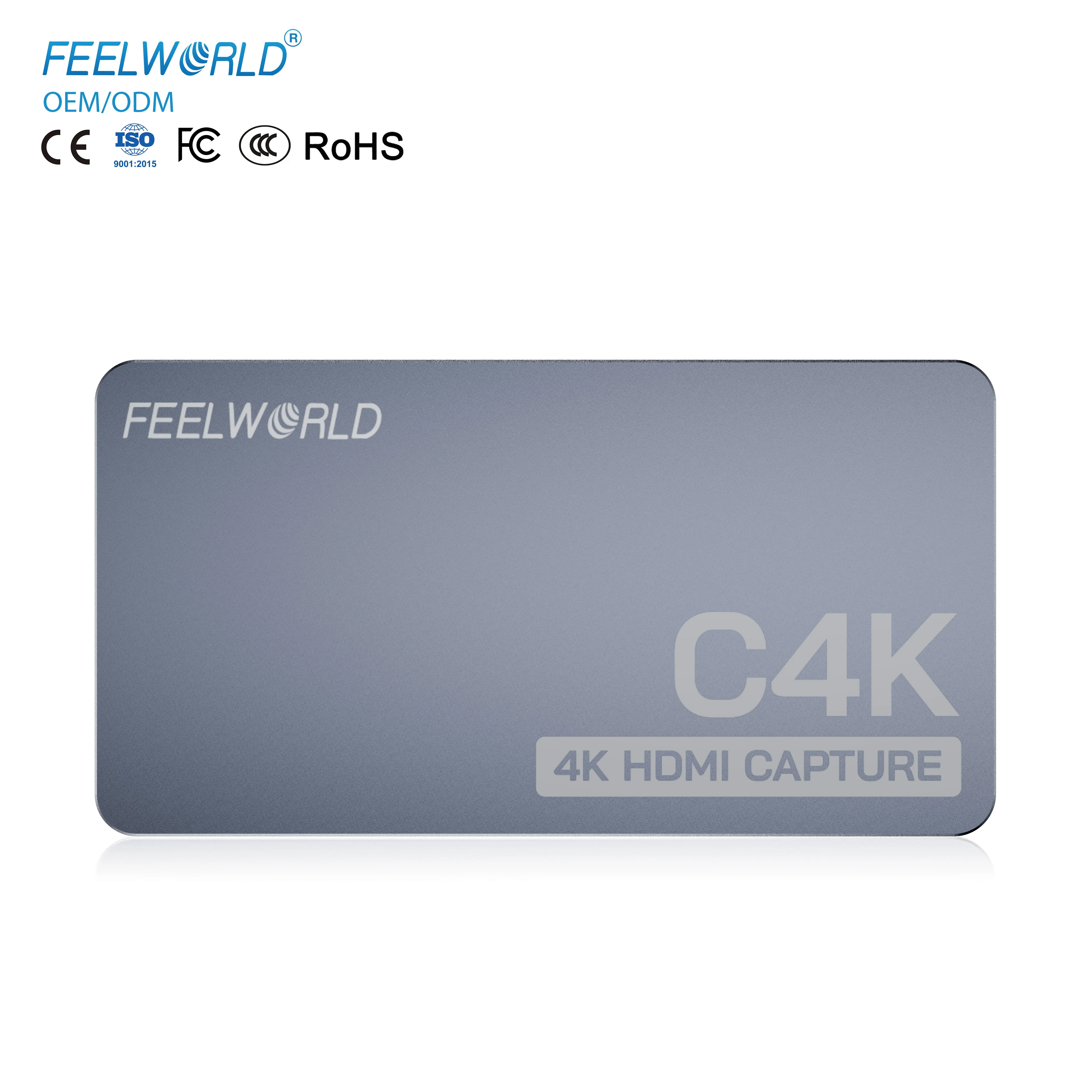 FEEWORLD C4K Lightweight 4K 60Hz in and Out USB-C Plug and Play Multi-Input Capture Card for Streaming Gaming Video Conference
