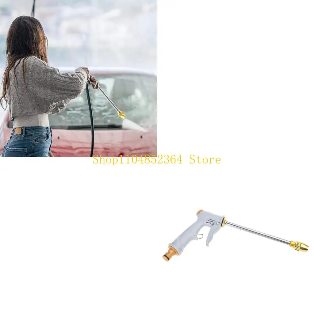 

652F Stainless High Pressure Water Hose Nozzle Flexible Long Nozzle for Home