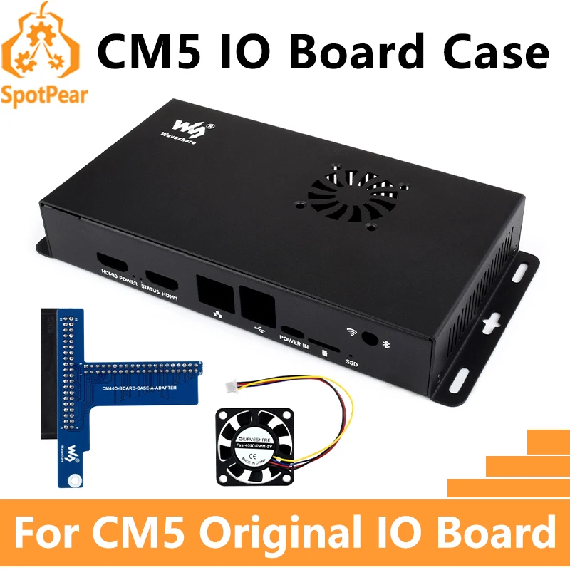 Raspberry Pi CM5 IO BOARD CASE A  WIth Fan for Official Compute Module 5 IO Board