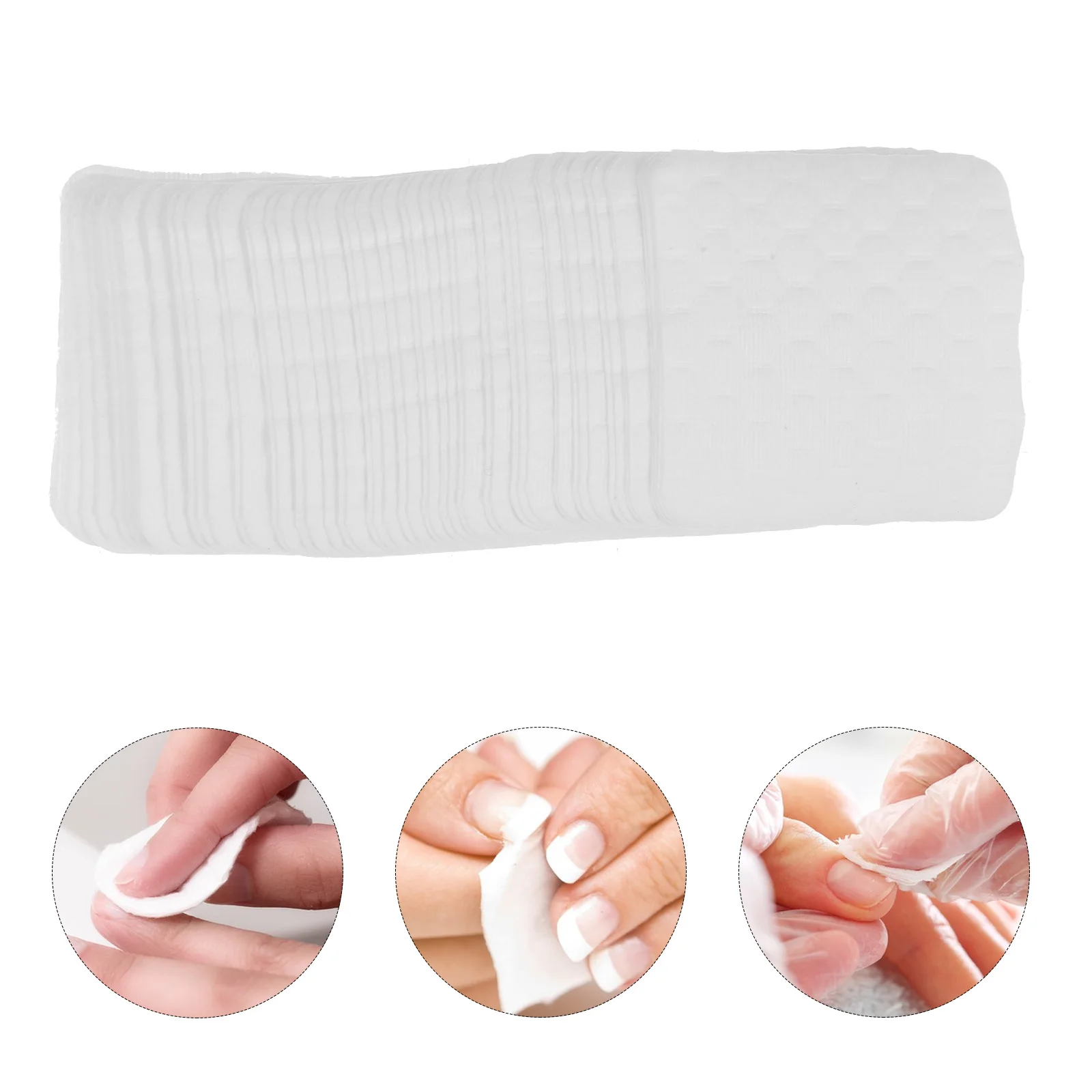 

Lint-Free Polish Remover Pads Gel Cleaning Sheets Non-Lint Nail Wipes Soft Cotton Pads For Polish Removal Reusable