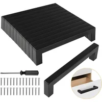 6/12/18 Uds. Manijas de puerta para muebles, orificio para cocina, decoración del hogar, distancia con tornillos y herramientas de instalación