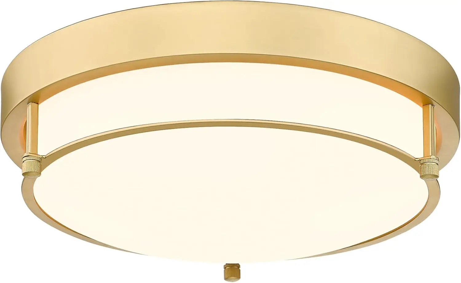 

Flush Mount Light Fixture, 12 inch 2-Light Modern Ceiling Light with Brass Gold Finish for Hallway Kitchen Laundry Bedroom