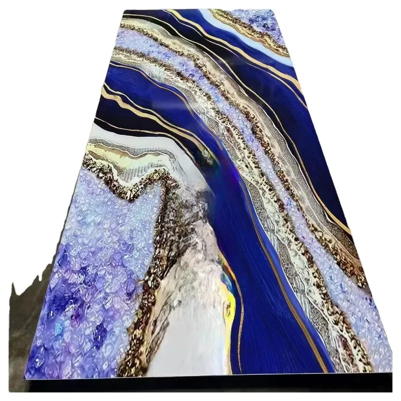 

Decorative interior high gloss PVC plastic marble 3D UV marble board UV wallboard Other wallpaper/wallboard