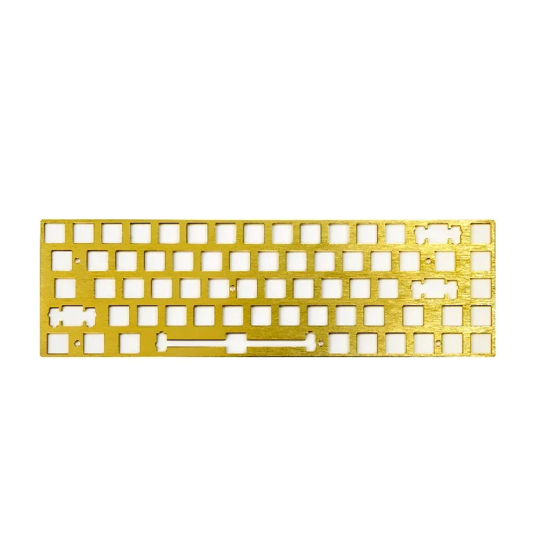 

GH60 68 Key Mechanical Keyboard Layout Positioning Plate Custom Copper Aluminum Alloy Positioning Plate Keyboard PCB Accessories