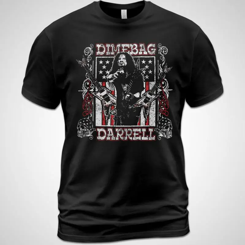 Camiseta de algodón Dimebag Darrell Vulgar Display of Power Music Tee