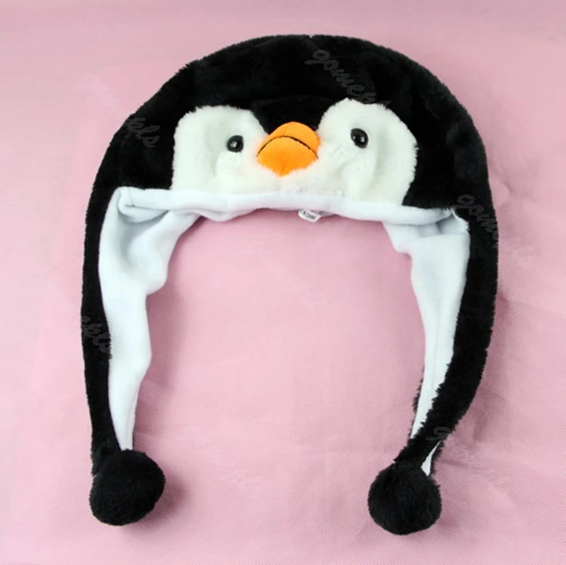 1PC Cartoon Animal Penguin Mascot Plush Warm Cap Hat Warmer New