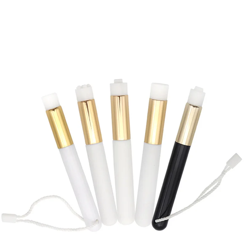 1/5/10 Pcs Premium Wooden Handle Nose Brush Facial Cleansing Blackhead Removal Tool Portable Makeup Brush