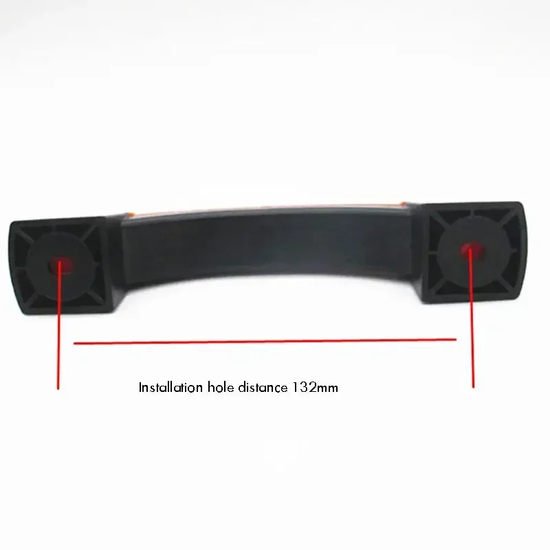 Sostituzione della maniglia in plastica per la maniglia di trazione della saldatrice, distanza del foro 132mm, accessori per saldatrici, nero, arancione cappelli