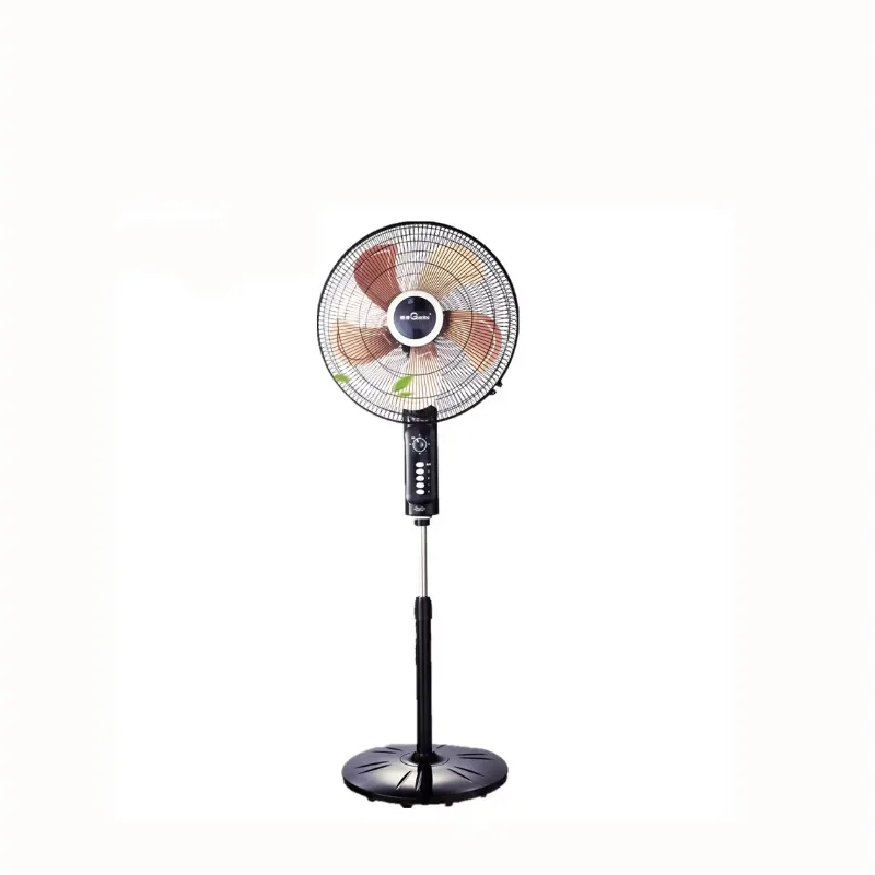 Modern Plastic Electric AC Motor Oscillating Ventilation Fan Four-Speed Mechanical Control Adjustable Height Pedestal Household
