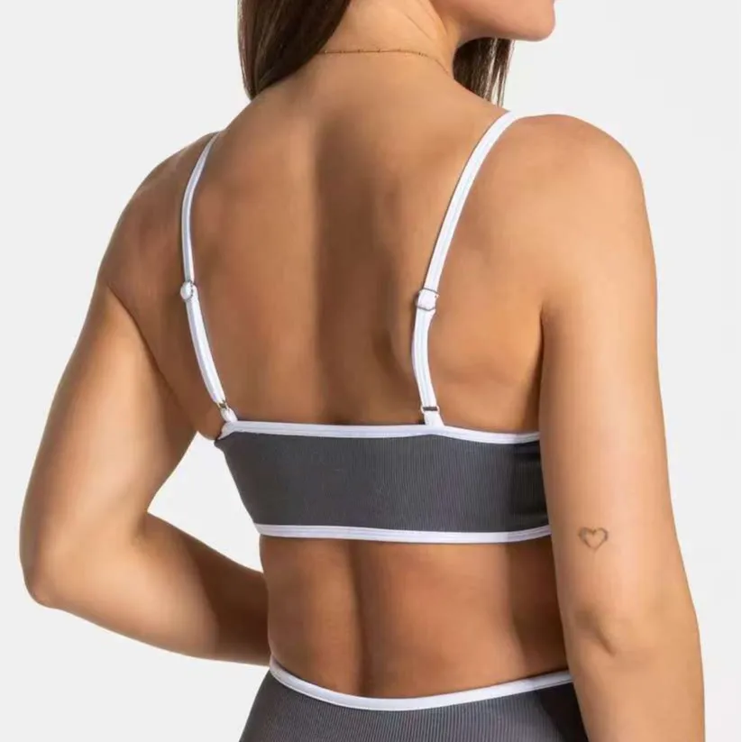 INLUMINE Suspenders Sports Bra For Woman Yoga Underwear Back Iron Quick-Drying Breathable Gym Running Fitness Workout Bralette