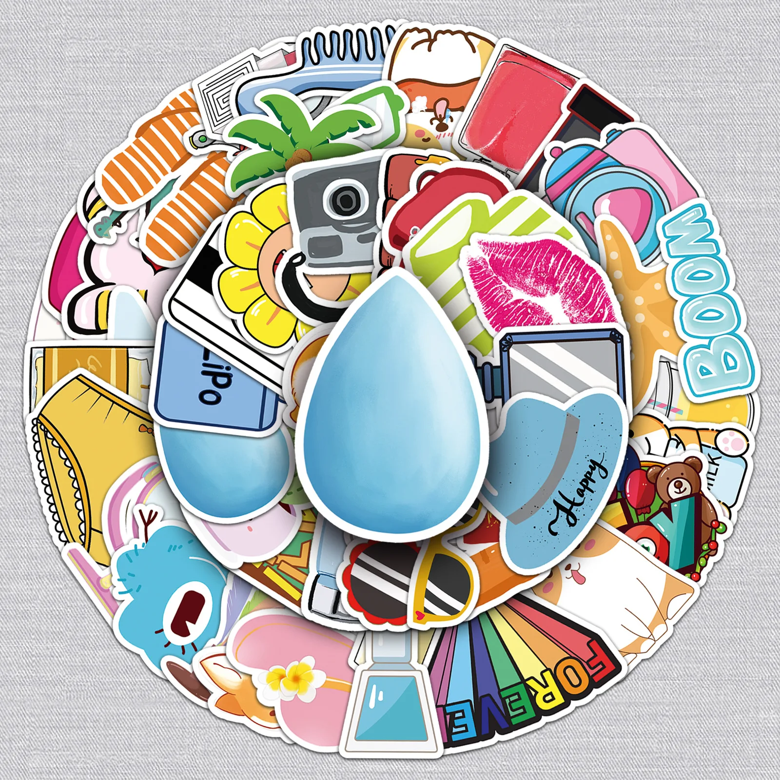 

wholesale Sticker Factory 50 Sheet Series Small Fresh Luggage Suitcase Car Scooter Graffiti Decoration
