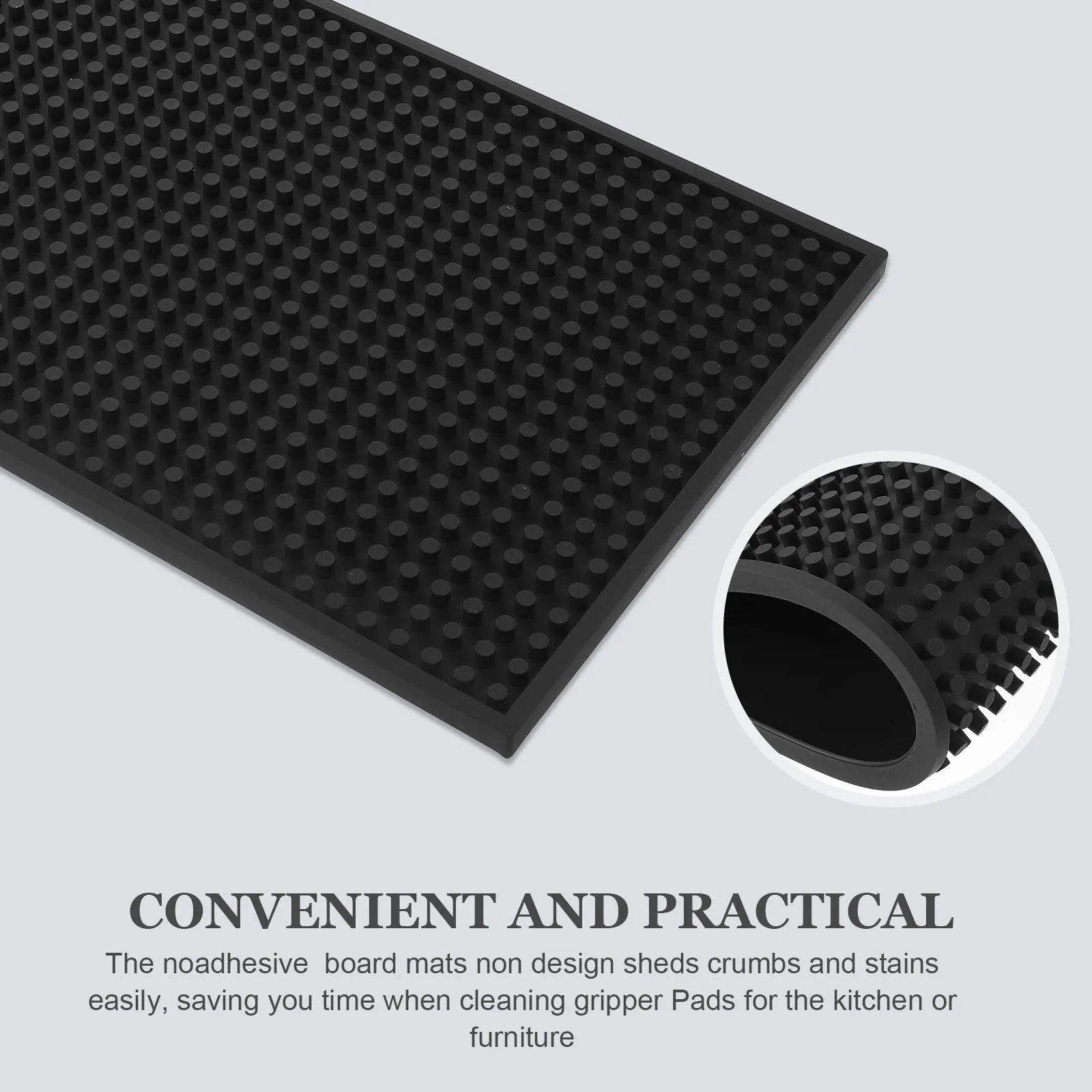 13.8x7.9 Inch Thick Nonslip Cutting Board Mat Multipurpose Safety Grip Pad for Kitchen Prep Counter Protection Non Skid Placemat