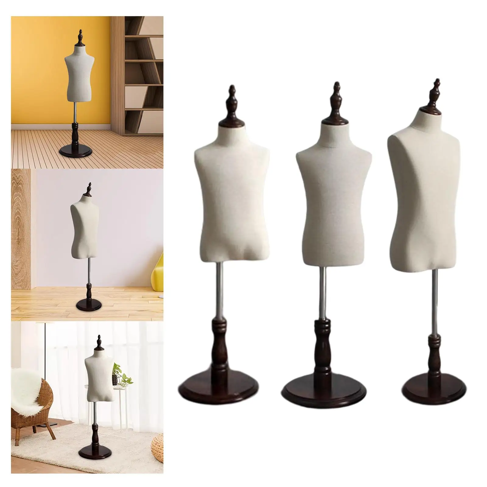 Unisex Mannequin Stand Adjustable Girls Boys Manikin Dress Form for Dressmakers