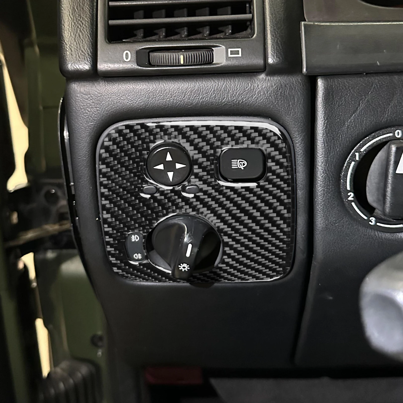 For Benz G-Class W463 G500 G55 2004-2012 Carbon Fiber Navigation CD shift lift panel Car Interior Accessories Decorative Sticker