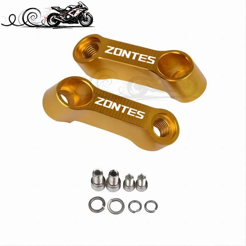 Ajuste para Zontes 310R 310X 310V 310 t2 G1 125 U1 U 155 ZT 125 T310 350E 350 accesorios de soporte de extensión elevadora de espejos de motocicleta