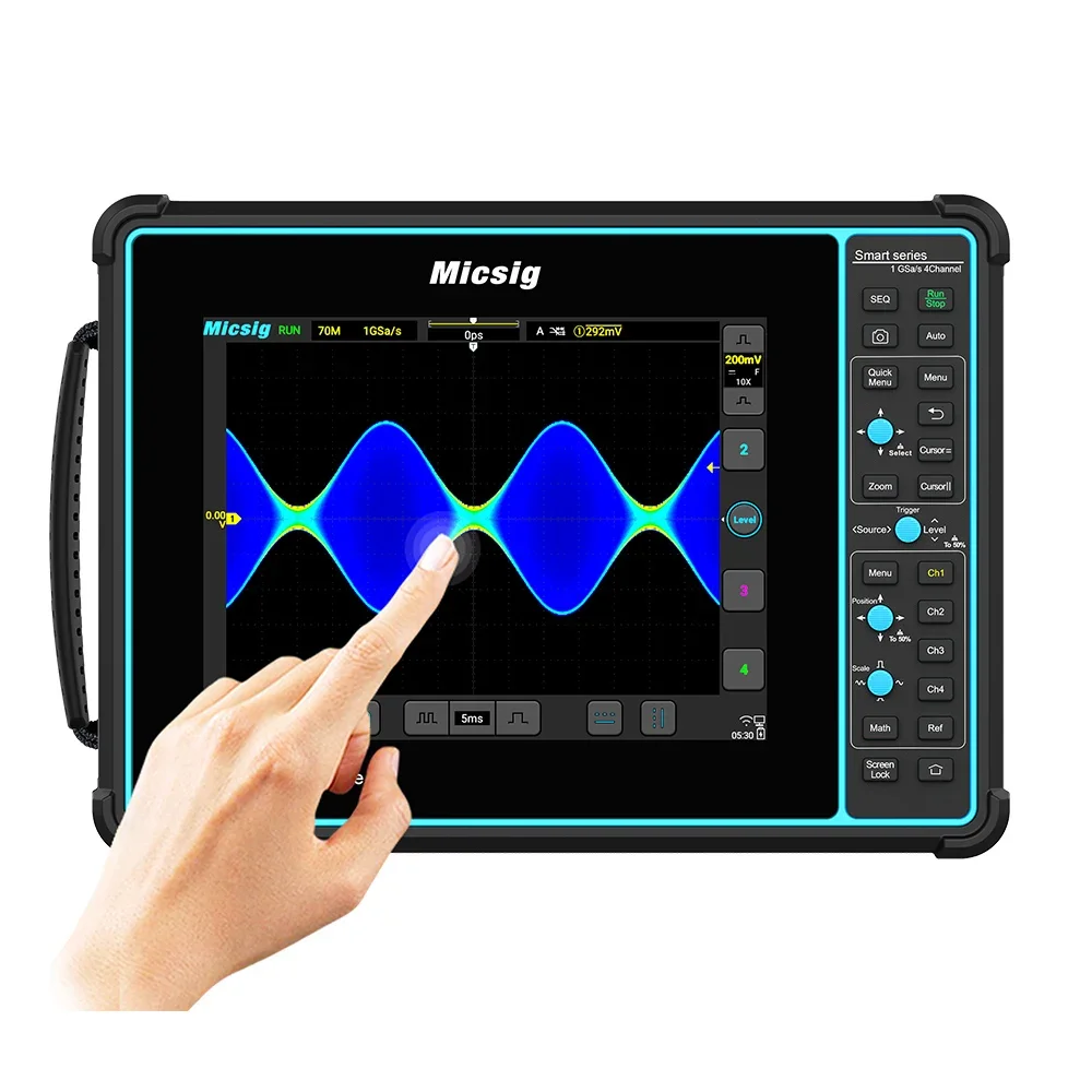 

Micsig SATO1004 Tablet Automotive Oscilloscope 100 Mhz 4CH Upgraded From ATO1104 To SATO1004 Full Touch Screen Oscilloscope