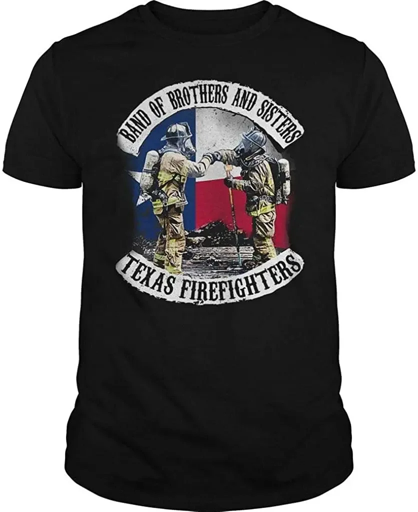 I’m Crushed Praying for All Those Affected. Texas Firefighters T-Shirt Premium Cotton Short Sleeve O-Neck Mens T Shirt New S-3XL