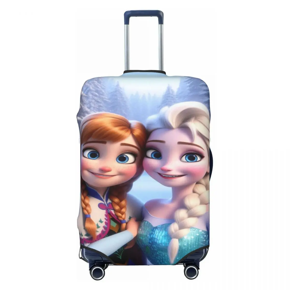 

Чехол для чемодана с мультяшным принтом F-Frozen, пылезащитный, подходит для чемоданов 18-32 дюйма