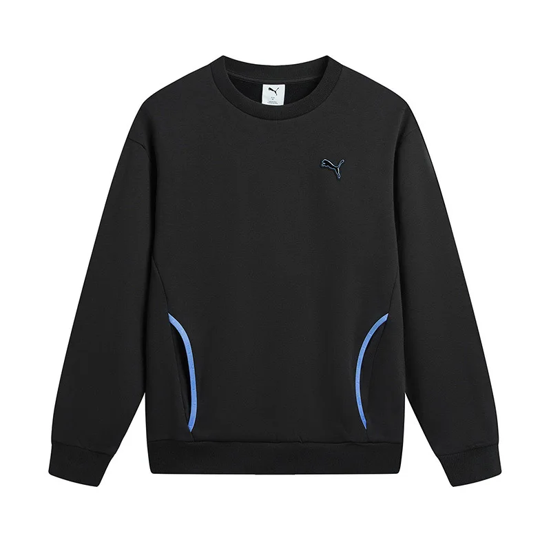 Puma Black Men's and Women's Sportswear Casual Knitted Sweatshirt 63572401