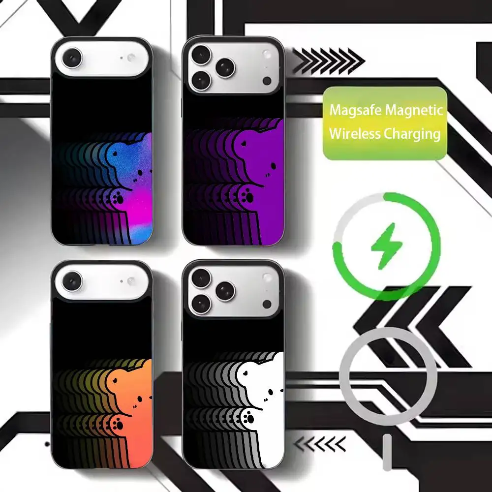 

Phantom Gradient Cartoon Phone Case For iPhone17,16,15,14,13,12,11 Plus,Pro Max Magnetic For Magsafe Wireless Charging