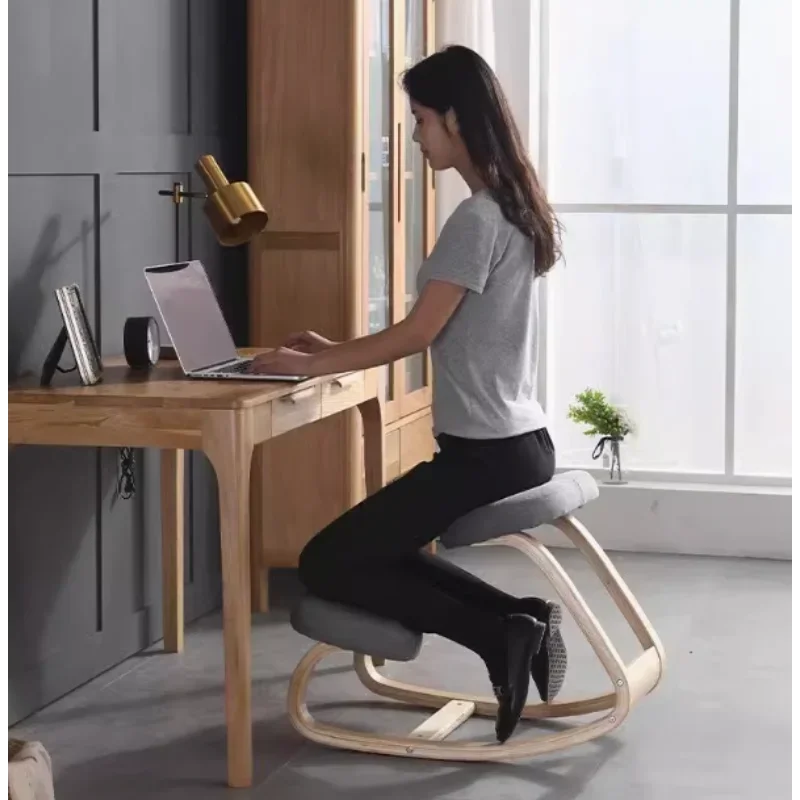 

Home Office Furniture Original Kneeling Chair Stool Ergonomic Correct Posture Computer Chair Anti-Myopia Chair Wooden