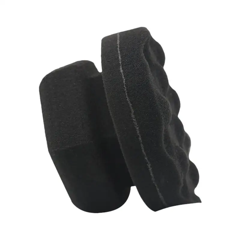 Car Wash Wax Sponge Pad High Density Foam Wave Type Handheld Tire Waxing Sponge Tire Gel Applicator Pads car accessories