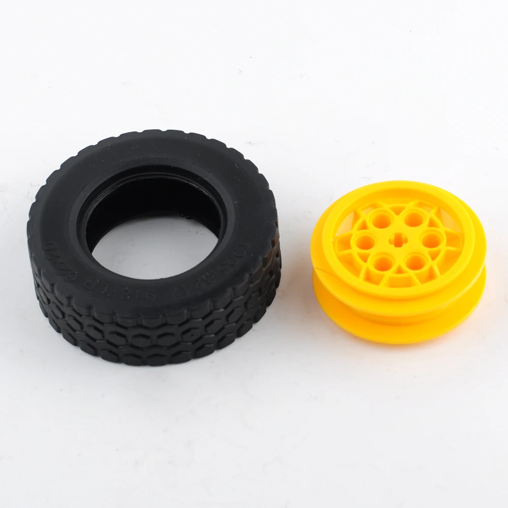 62x20mm Wheels Moc Building Blocks 32019+86652 Small Pellet Technology Bricks Modified DIY Toys Parts For Cars Mdoel