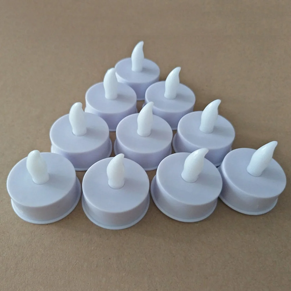 12pcs Flameless LED Tea Lights Operated Unscented Realistic and Bright Lamp for Birthday Festival Celebration (