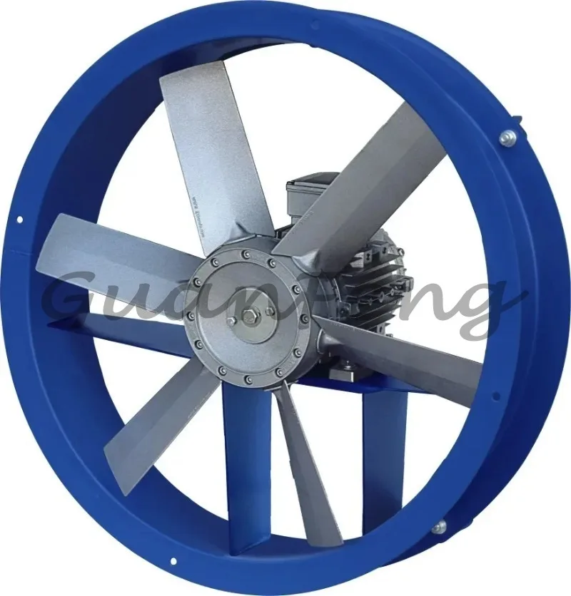 1000mm 5.5kw 8 blades industrial axial fan for drying kiln,painting workshop and warehouse