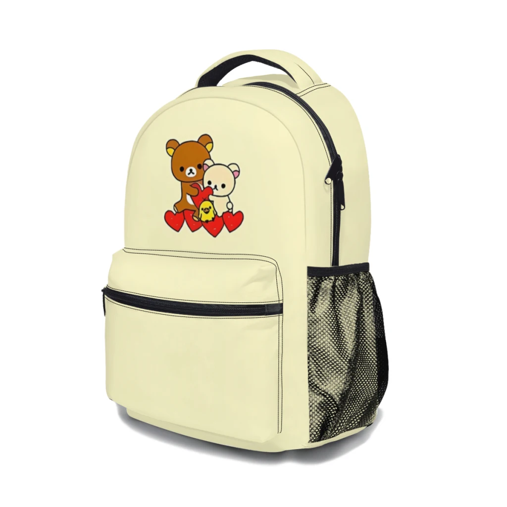 Rilakkuma-Sac à Dos Étanche de Grande Capacité pour Garçon et Femme, Cartable d'École pour Ordinateur Portable, 17 Pouces, Nouvelle Collection ﻿ ﻿