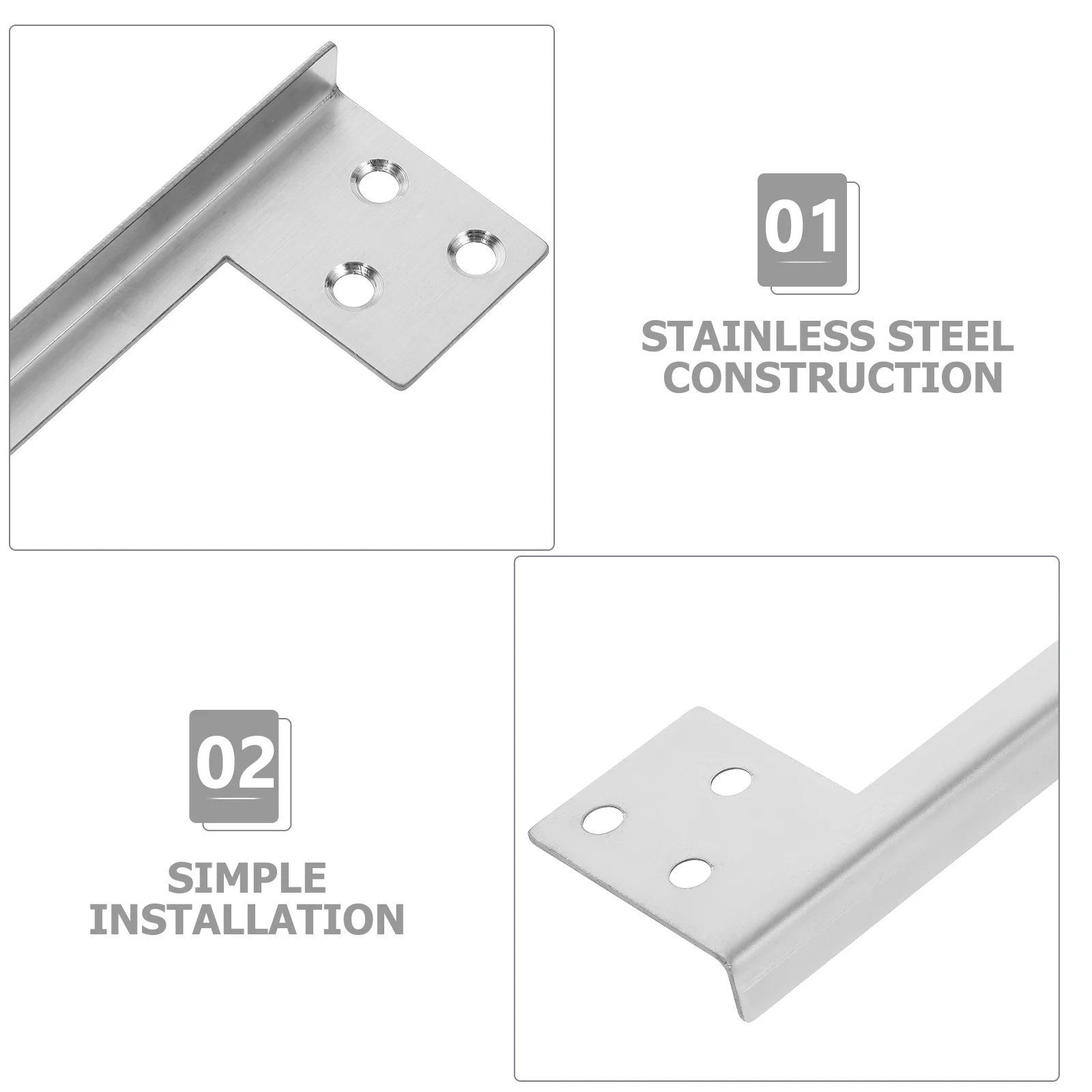 Heavy Duty Stainless Steel Latch Protector for Door Security Outswing Latch Guard Plate Tamper Proof Locking Solution